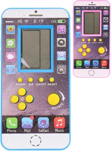 Elektroninis žaidimas Brick Game tetris su garsu telefono formos – 1 vnt.