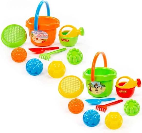 Sand set with a large bucket, 9 pcs - 1 piece