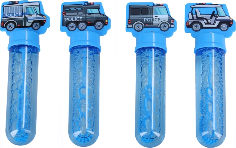 Muilo burbulų lazdelė su policijos automobilio motyvu, 14 cm – 1 vnt.