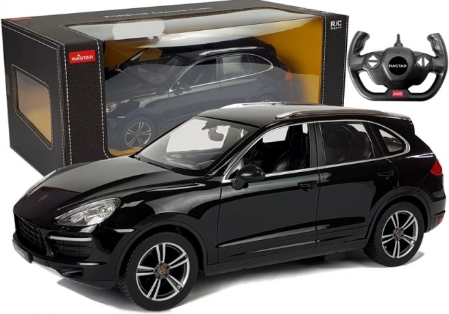Nuotoliniu būdu valdomas automobilis Porsche Cayenne Turbo R/C 1:14 juodas