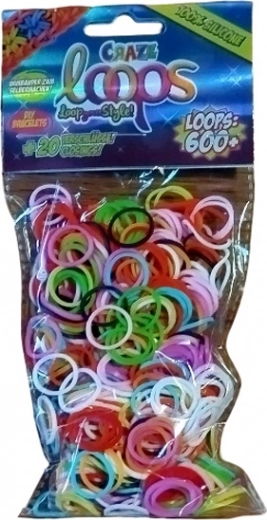 LOOM gumyčių rinkinys CRAZE, 600 vnt.