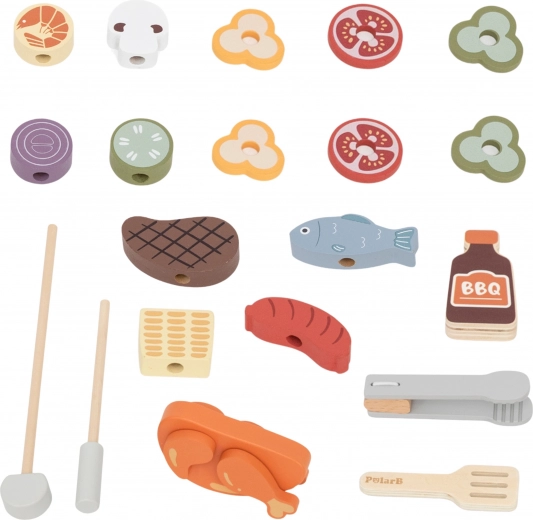Turtingas medinių maisto produktų rinkinys