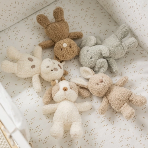 Soft teddy material for a sense of security