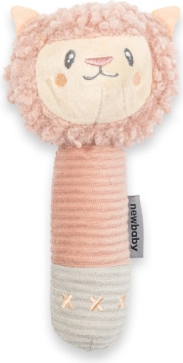 NEW BABY plush squeaky toy with teether - llama