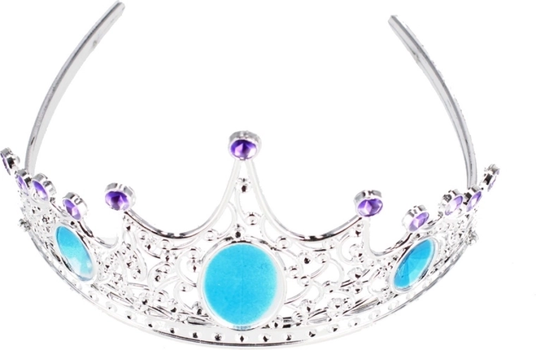 Blizganti diadema su spalvotais akmenėliais