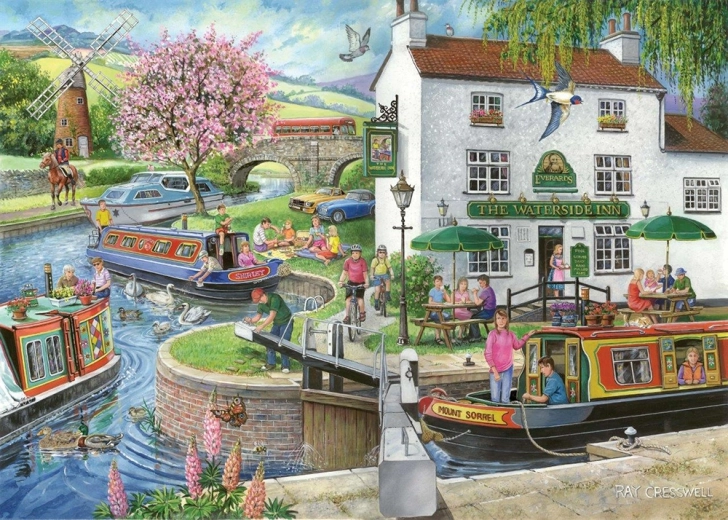 HOP Puzzle by the Canal 1000 Pieces
