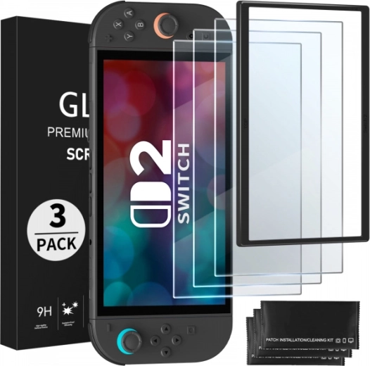 FUNLAB Tempered Glass Screen Protector for Nintendo Switch 2 - 3 pcs