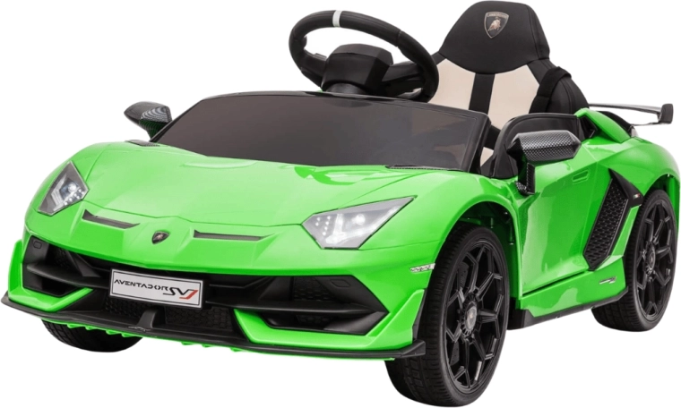 Vaikiškas elektrinis automobilis Lamborghini, žalias