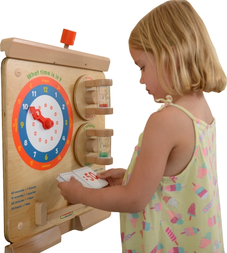Masterkidz Educational Wall Board for Learning to Tell Time