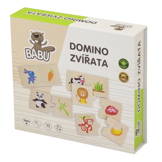 Babu medinis domino su gyvūnėliais