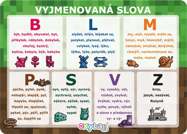 PlayWorld edukacinė kortelė A4 – išvardyti žodžiai