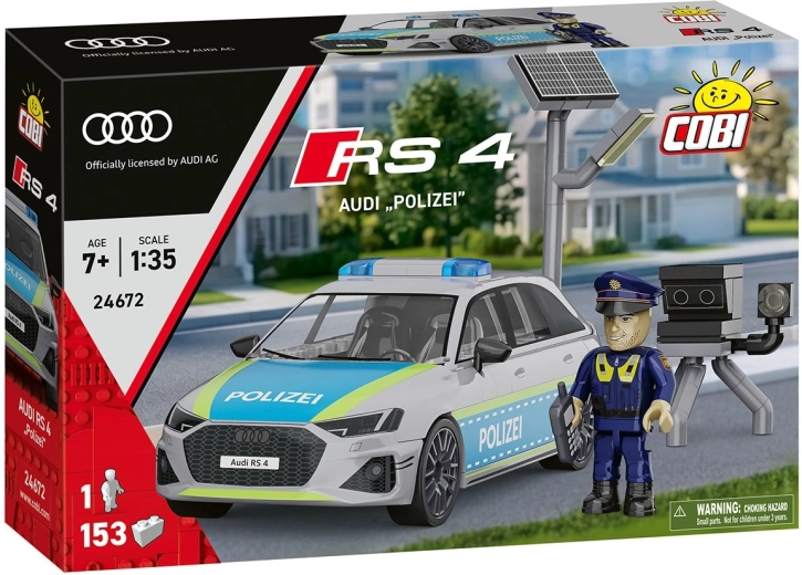COBI Audi RS 4 Polizei Building Set in 1:35 Scale