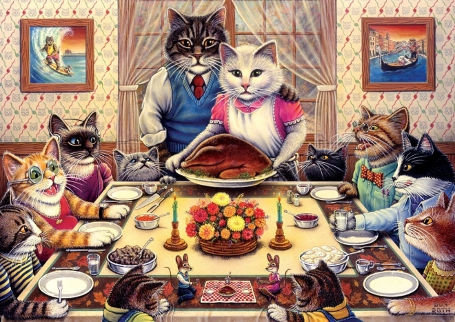 ART PUZZLE Cat Family – 260-piece puzzle