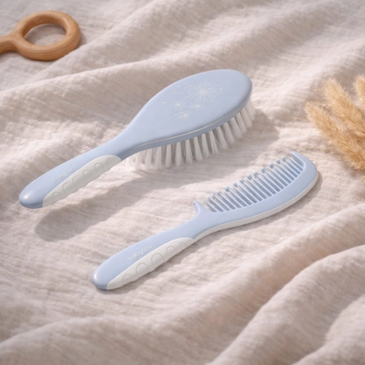 Comb with rounded teeth to help prevent irritation