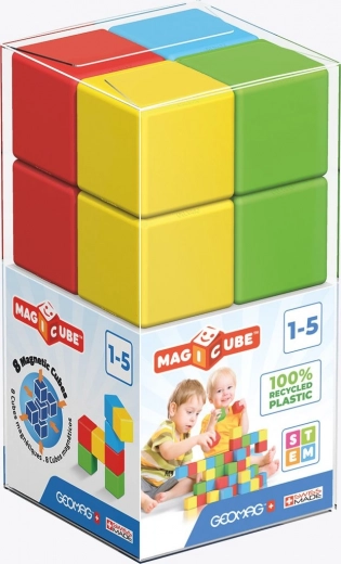 Magicube Color Recycled Crystal magnetinės kaladėlės 8 dalių GEOMAG
