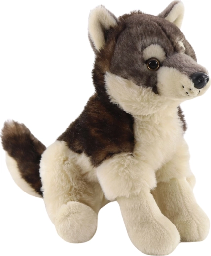 Plush Sitting Wolf 20 cm