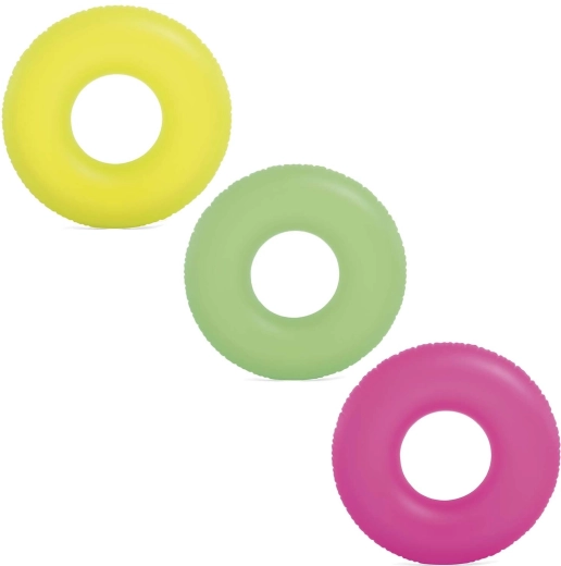 Inflatable Swim Ring Neon 91 cm – Yellow INTEX