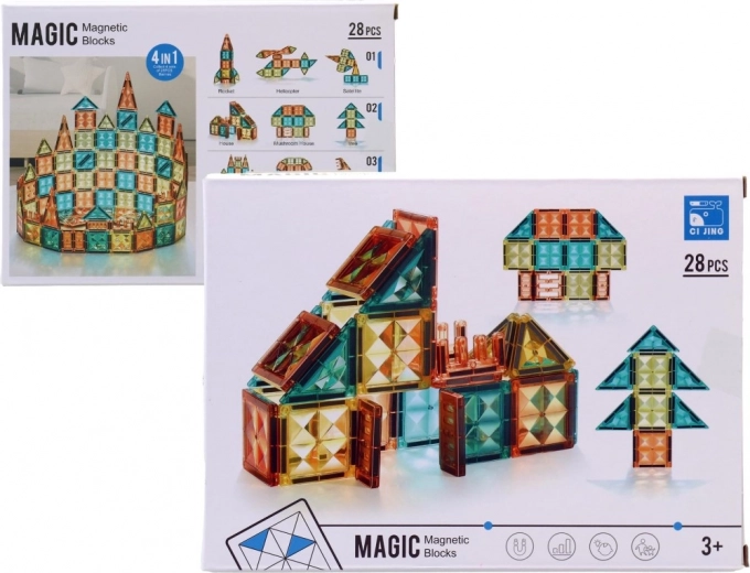 Magnetic construction set for children