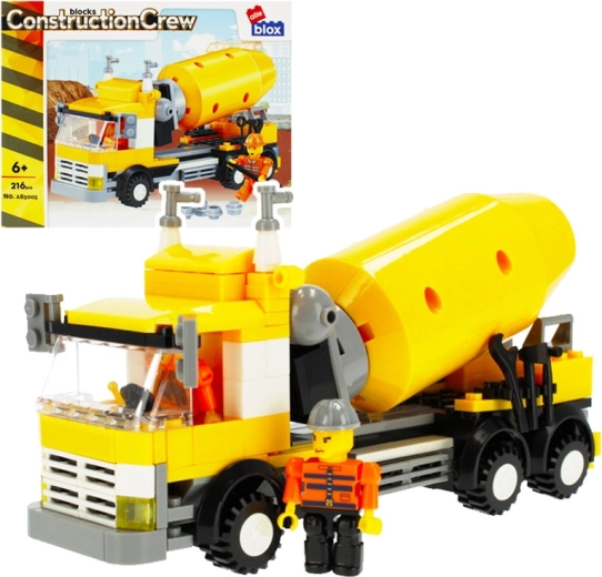 Betono maišyklės konstruktorius su minifigūrėle (216 detalių)