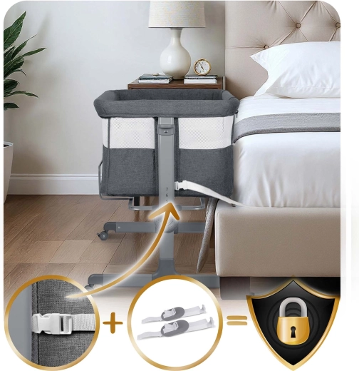 Safe attachment to the bed