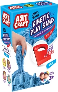 Art Craft kinetinis smėlis mėlynas 500 g