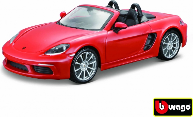 Modelis Bburago Porsche 718 Boxster oranžinis 1:24