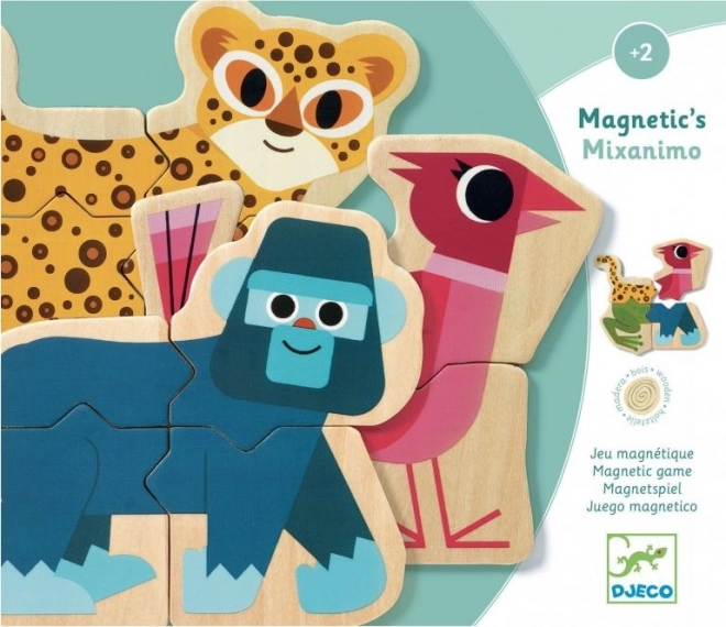 Djeco magnetinė dėlionė su gyvūnėliais