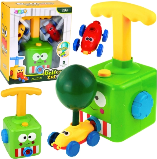 Balloon-Powered Rocket Racetrack – Educational Set for Kids Frog