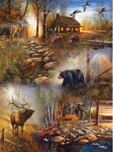 Diamond Painting Forest Animals 30 × 40 cm