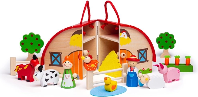 Ūkis lagamine Bigjigs Toys