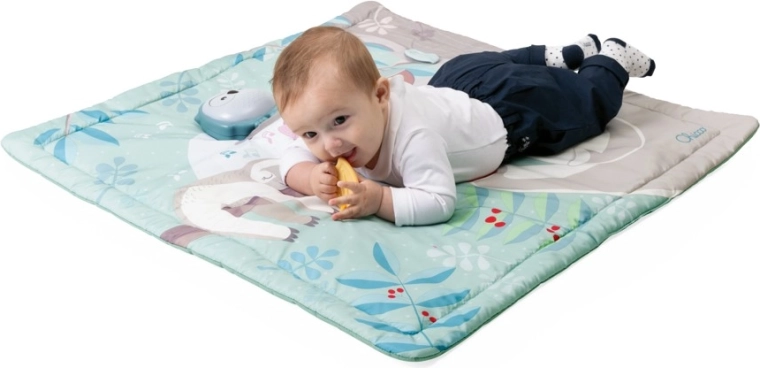 Chicco žaidimų kilimėlis Pelėdžiukas 2in1 su naktine lempute 80 × 80 cm