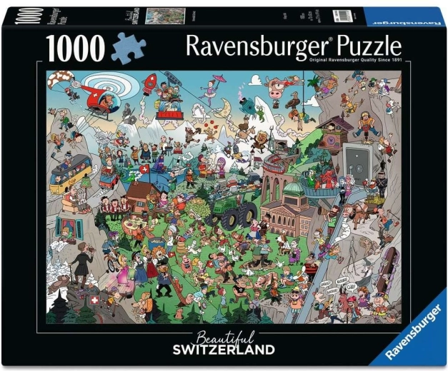 Ravensburger dėlionė „Nuostabioji Šveicarija“ (1000 detalių)