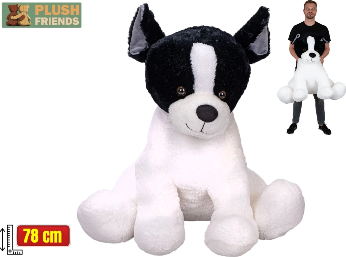 Plush Friends prancūzų buldogas, pliušinis 78 cm