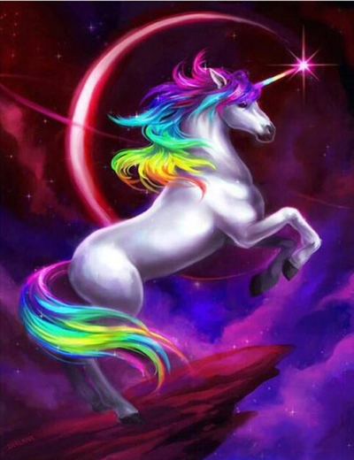 Norimpex Paint by Numbers Unicorn 40 × 50 cm