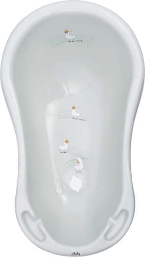 MALTEX baby bathtub with plug Horse Minimal 84 cm - 1 piece – Sage green