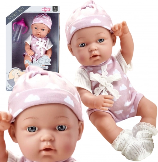 Woopie Royal mielas kūdikėlis rožiniu drabužėliu 36 cm