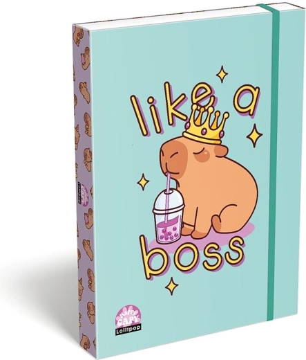 LizzyCard A4 exercise book covers – capybara