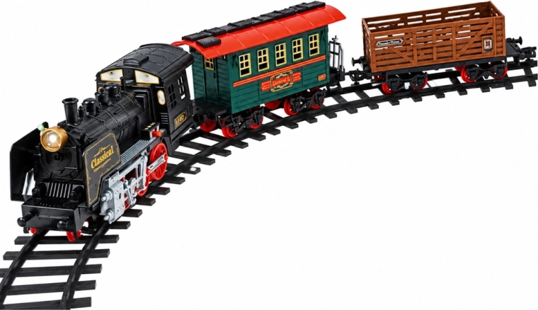 Complete set with carriages and a station