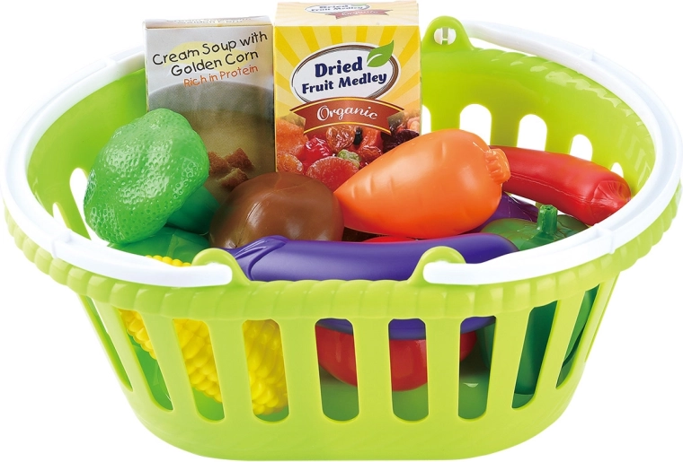 Playgo vegetariškas krepšelis – virtuvės rinkinys (13 dalių)