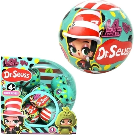 L.O.L. Surprise Loves Dr. Seuss Tots kolekcinė lėlė kapsulėje – 1 vnt.