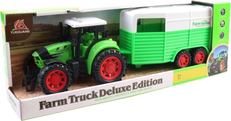 Tractor with Trailer 40 × 10 × 14 cm