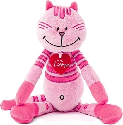 Woodyland Lumpin plush cat Rosalie, pink, 38 cm
