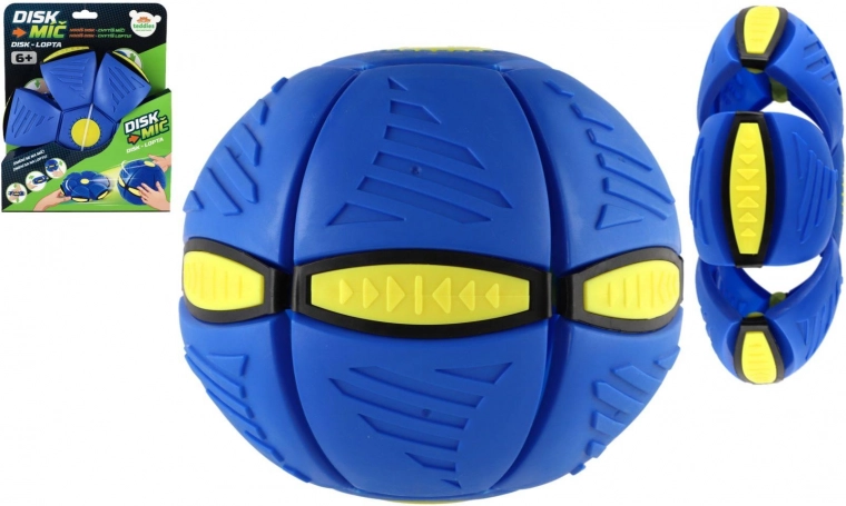 Blue disc ball 22 cm – a throwing disc that turns into a ball