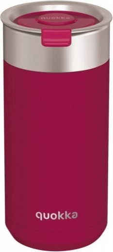 Quokka Boost Maroon Stainless Steel Travel Mug with Strainer, Burgundy, 400 ml