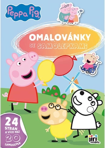 A4 spalvinimo knygelė su lipdukais „Peppa Pig“