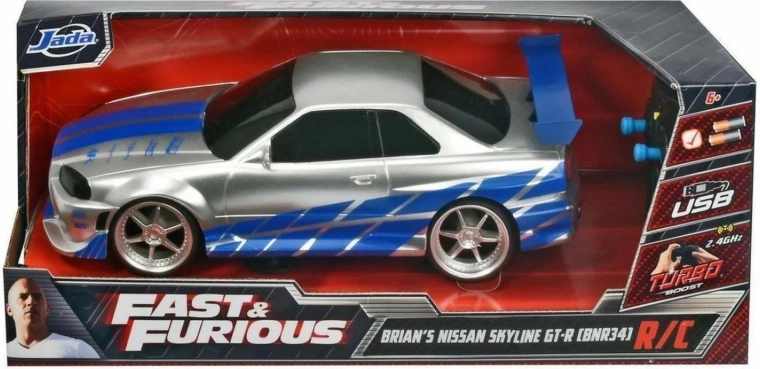RC model Nissan Skyline GT-R R34 1:16 – Fast & Furious by Jada Toys