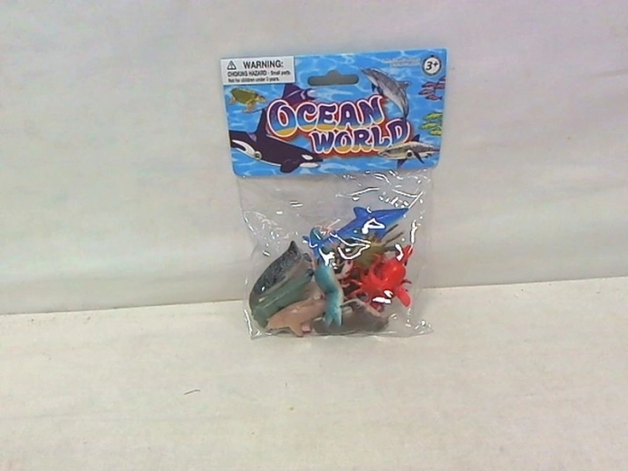 Set of mini sea animal figurines (12 pcs)