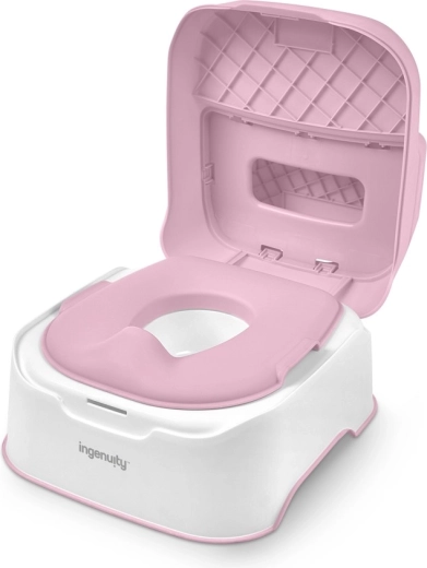 Ingenuity naktipuodis 3in1 Prepare to Potty Pink