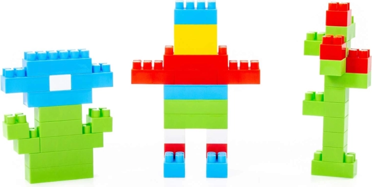 Kūrybiškas statymas su 174 detalėmis