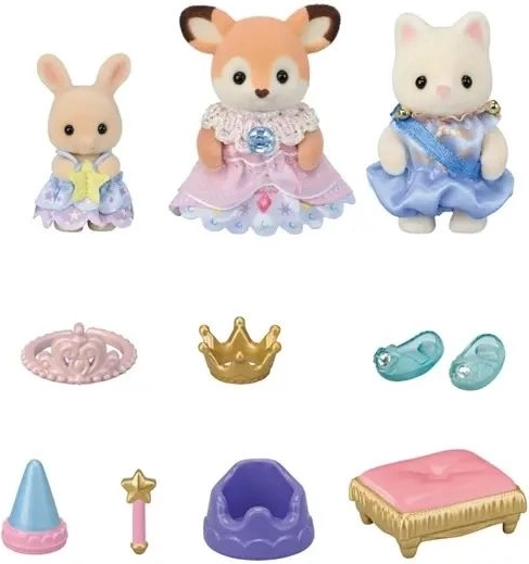 Three princesses from the world of Sylvanian Families